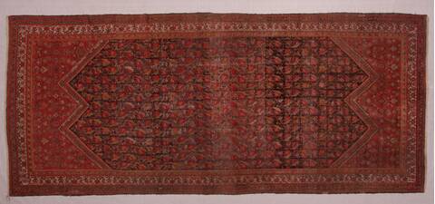 Malayer Red Hand Knotted 71 X 161  Area Rug 400-16794 Image 1