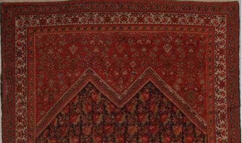 Malayer Red Hand Knotted 71 X 161  Area Rug 400-16794 Image 2