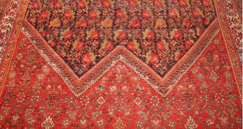 Malayer Red Hand Knotted 71 X 161  Area Rug 400-16794 Image 6
