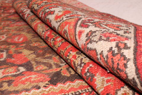 Malayer Red Hand Knotted 71 X 161  Area Rug 400-16794 Image 9