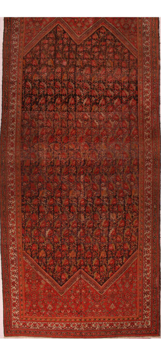 Malayer Red Hand Knotted 71 X 161  Area Rug 400-16794 Image 0
