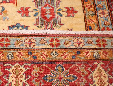 Kazak Yellow Hand Knotted 88 X 1211  Area Rug 400-16797 Image 14
