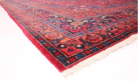 Mashad Red Hand Knotted 90 X 128  Area Rug 400-16805 Image 10