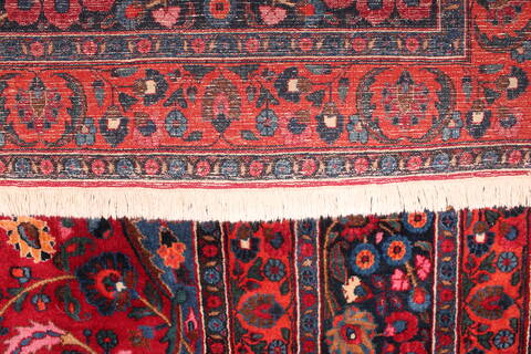Mashad Red Hand Knotted 90 X 128  Area Rug 400-16805 Image 5