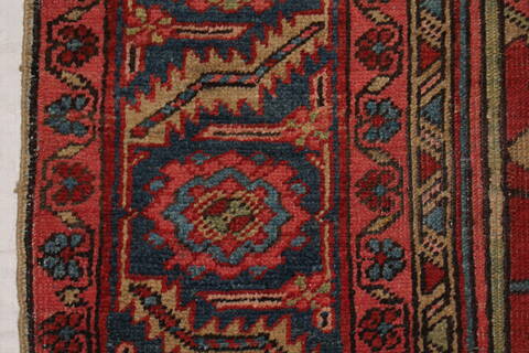 Heriz Red Hand Knotted 96 X 126  Area Rug 400-16808 Image 12