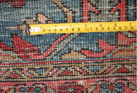 Heriz Red Hand Knotted 96 X 126  Area Rug 400-16808 Image 16
