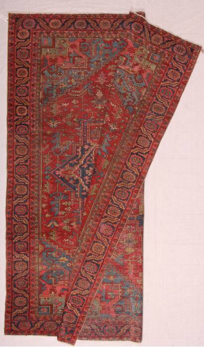 Heriz Red Hand Knotted 96 X 126  Area Rug 400-16808 Image 1