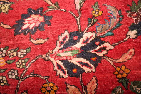 Tabriz Red Hand Knotted 811 X 120  Area Rug 400-16810 Image 16