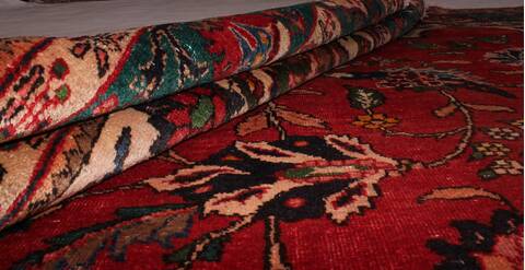 Tabriz Red Hand Knotted 811 X 120  Area Rug 400-16810 Image 18