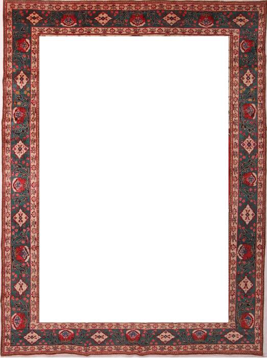 Tabriz Red Hand Knotted 811 X 120  Area Rug 400-16810 Image 5