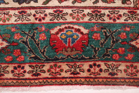 Tabriz Red Hand Knotted 811 X 120  Area Rug 400-16810 Image 8