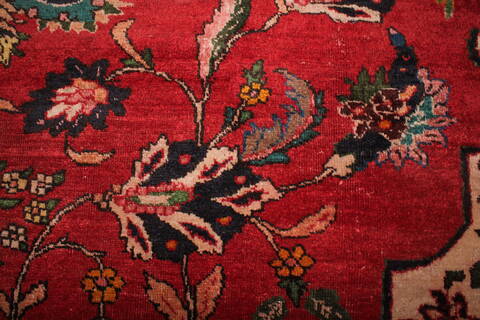 Tabriz Red Hand Knotted 811 X 120  Area Rug 400-16810 Image 11