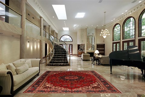 Tabriz Red Hand Knotted 811 X 120  Area Rug 400-16810 Image 3