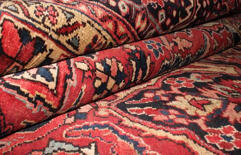 Ardebil Red Hand Knotted 98 X 133  Area Rug 400-16813 Image 13