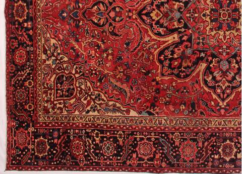 Ardebil Red Hand Knotted 98 X 133  Area Rug 400-16813 Image 1