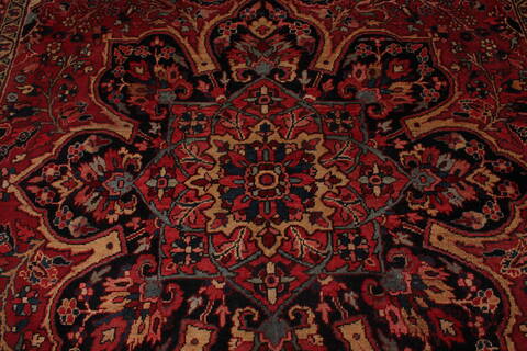 Ardebil Red Hand Knotted 98 X 133  Area Rug 400-16813 Image 6