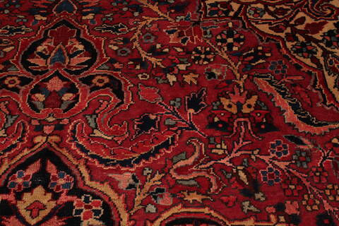 Ardebil Red Hand Knotted 98 X 133  Area Rug 400-16813 Image 7