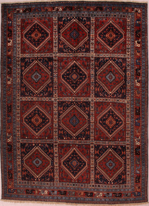 Yalameh Brown Hand Knotted 67 X 92  Area Rug 400-16824 Image 0
