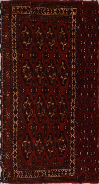 Turkman Red Hand Knotted 23 X 43  Area Rug 400-16829 Image 0