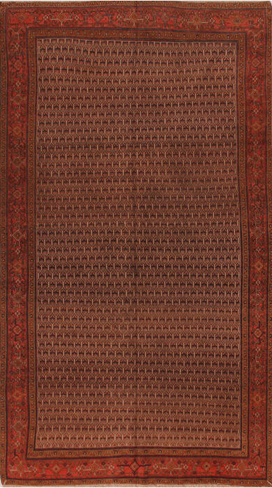 Malayer Brown Hand Knotted 50 X 93  Area Rug 400-16851 Image 0