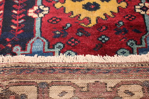 Bakhtiar Multicolor Runner Hand Knotted 51 X 96  Area Rug 400-16892 Image 8