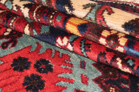 Bakhtiar Multicolor Runner Hand Knotted 51 X 96  Area Rug 400-16892 Image 1