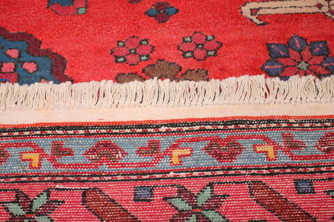 Bakhtiar Red Hand Knotted 46 X 73  Area Rug 400-16913 Image 6