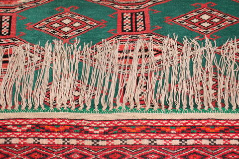 Turkman Red Hand Knotted 46 X 69  Area Rug 400-16916 Image 4