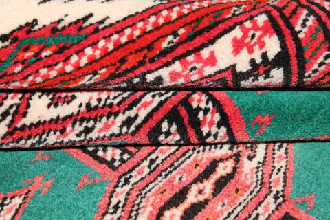 Turkman Red Hand Knotted 46 X 69  Area Rug 400-16916 Image 6