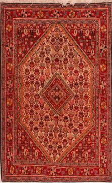 Jozan White Hand Knotted 4'3" X 7'0"  Area Rug 400-16917