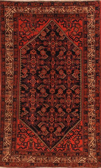 Malayer Blue Hand Knotted 41 X 68  Area Rug 400-16919 Image 0