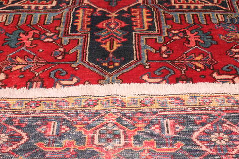 Heriz Red Hand Knotted 611 X 106  Area Rug 400-16931 Image 2