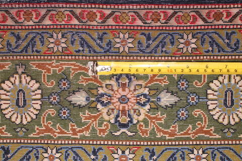 Qum Red Hand Knotted 46 X 69  Area Rug 400-16938 Image 10