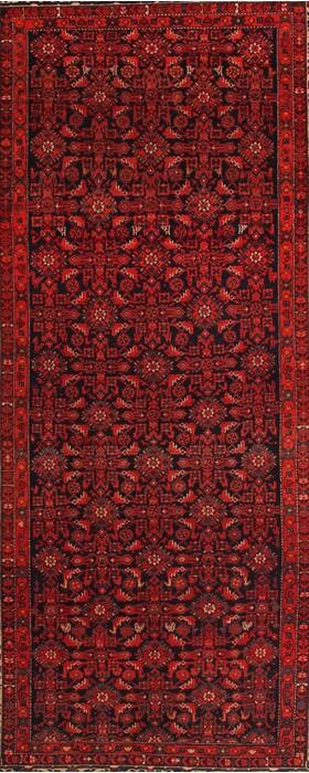 Malayer Red Hand Knotted 59 X 112  Area Rug 400-16939 Image 1