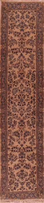 Kerman Yellow Runner Hand Knotted 28 X 100  Area Rug 400-16945 Image 0