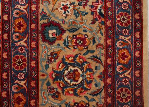 Kashan White Hand Knotted 90 X 1211  Area Rug 400-16954 Image 23