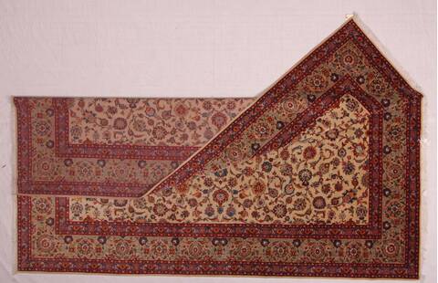 Kashan White Hand Knotted 90 X 1211  Area Rug 400-16954 Image 32