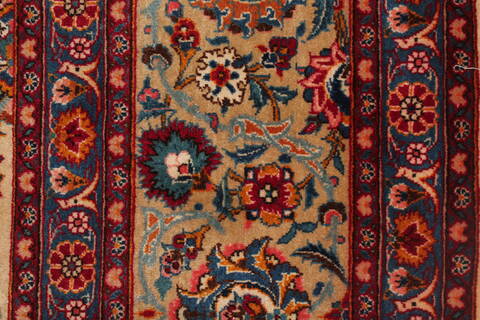 Kashan White Hand Knotted 90 X 1211  Area Rug 400-16954 Image 34