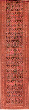 Persian Malayer Red Runner 16 to 20 ft Wool Carpet 16961