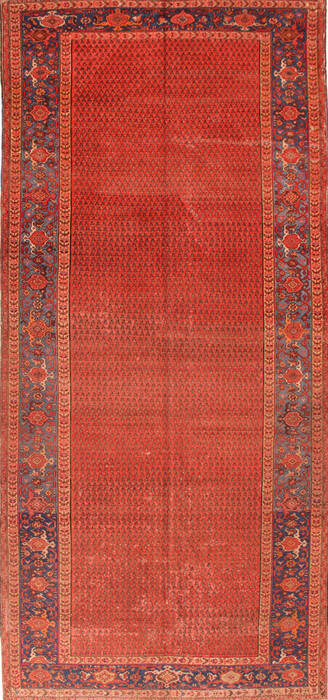 Malayer Red Hand Knotted 62 X 141  Area Rug 400-16962 Image 0