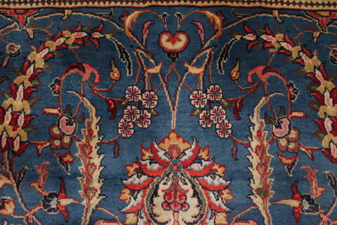 Sarouk Blue Hand Knotted 76 X 125  Area Rug 400-16970 Image 10