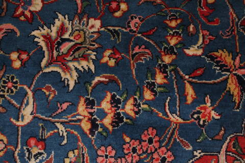 Sarouk Blue Hand Knotted 76 X 125  Area Rug 400-16970 Image 16