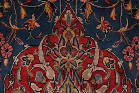 Sarouk Blue Hand Knotted 76 X 125  Area Rug 400-16970 Image 17