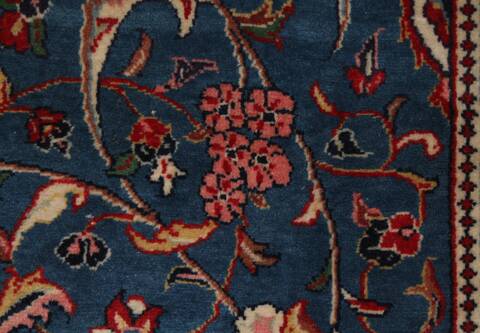 Sarouk Blue Hand Knotted 76 X 125  Area Rug 400-16970 Image 21