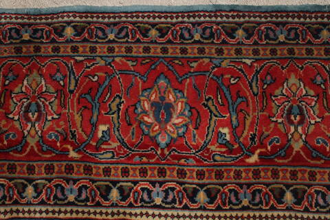 Sarouk Blue Hand Knotted 76 X 125  Area Rug 400-16970 Image 8