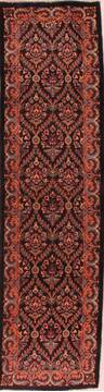 Persian Tabriz Black Runner 13 to 15 ft Wool Carpet 16985
