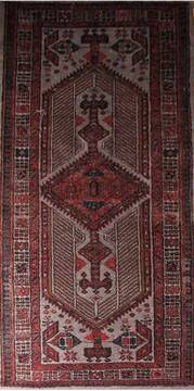 Sarab Beige Runner Hand Knotted 3'2" X 7'0"  Area Rug 400-16992