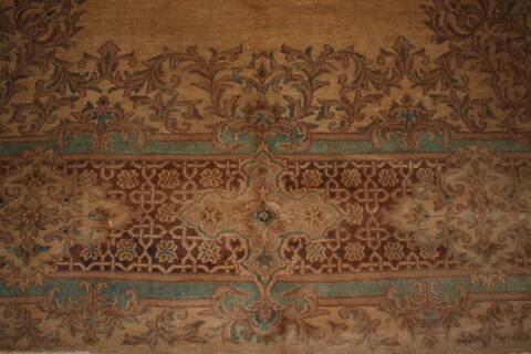 Kerman Brown Hand Knotted 79 X 99  Area Rug 400-16998 Image 26