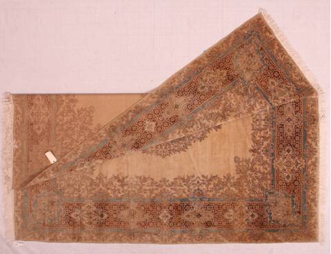 Kerman Brown Hand Knotted 79 X 99  Area Rug 400-16998 Image 6