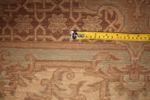 Kerman Brown Hand Knotted 79 X 99  Area Rug 400-16998 Image 30
